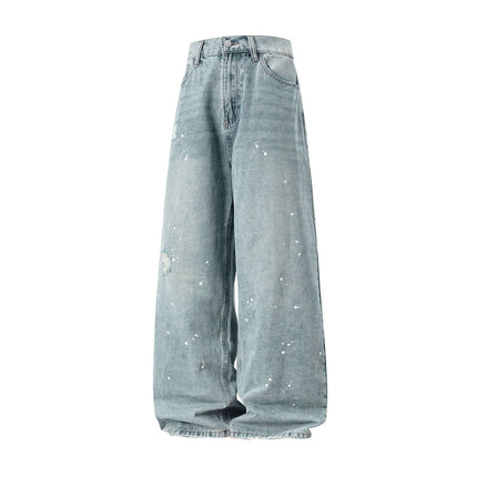 Model wearing Black ripped jeans by Grozavu