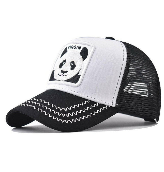 Grozavu's Panda Embroidered Mesh Baseball Cap: Thickened and Personalized at €22.99