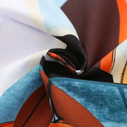 Tricou din bumbac cu imprimeu de pictură în ulei