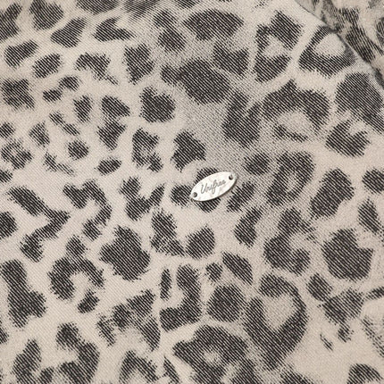 Jachetă din catifea cu imprimeu leopard - Croi lejer