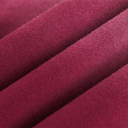 Close-up of soft cotton blend fabric used in the Half-Zip Printed Hoodie – Loose Fit, highlighting texture and comfort.
