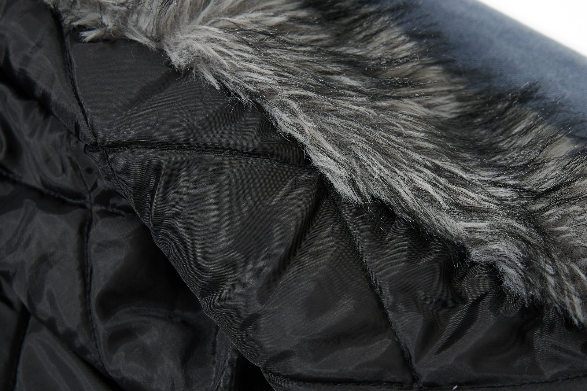 Woolen Collar Cotton Jacket With Fleece