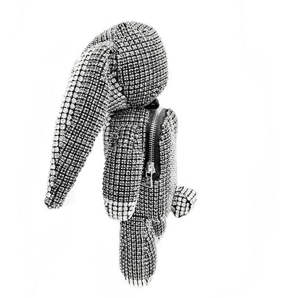 Geantă cu diamant iepuraș drăguț din desene animate, geantă de mână cu diamant, geantă pentru monede și chei