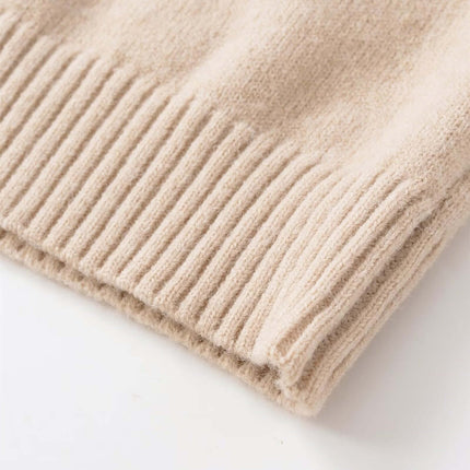 Round Neck Casual Knit Sweater