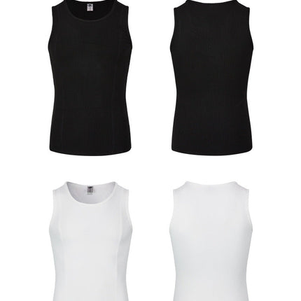 Camiseta sin mangas ajustada de canalé – Cintura esculpida