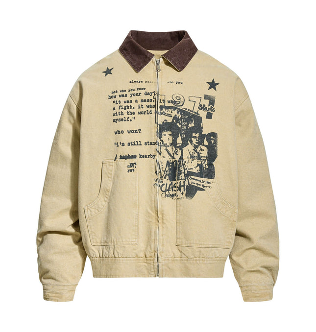 Porträt Patchwork Jacke - Lockere Passform