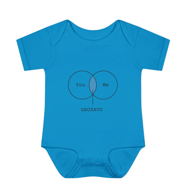 You Me Baby Bodysuit - Cute Infant Orange Outfit for Celebrations