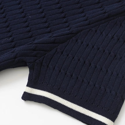 Haut en tricot tressé à huit brins – Coupe ample