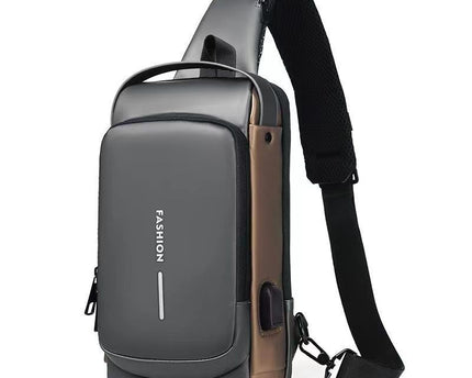 Geantă de piept mare capacitate anti-furt cu parolă pentru motocicletă