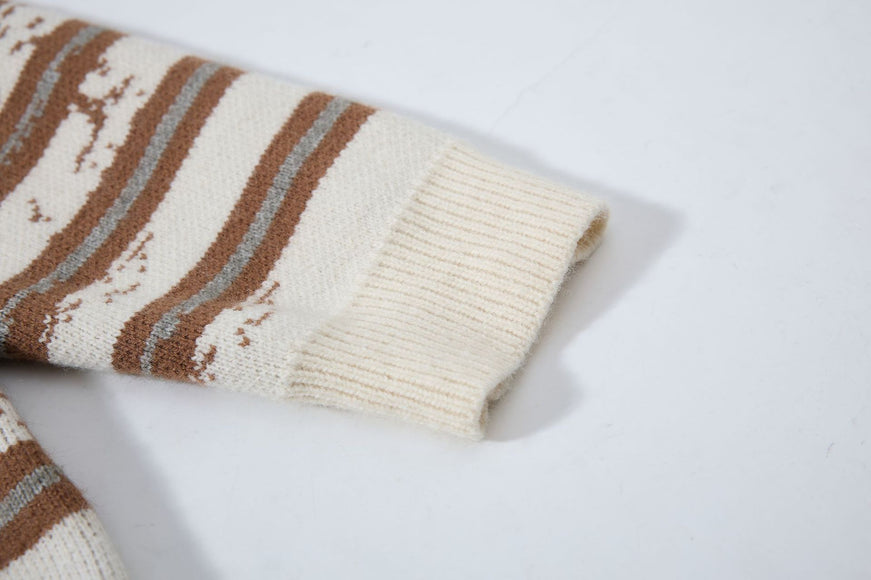 Maglione invernale oversized a maglia attorcigliata vintage