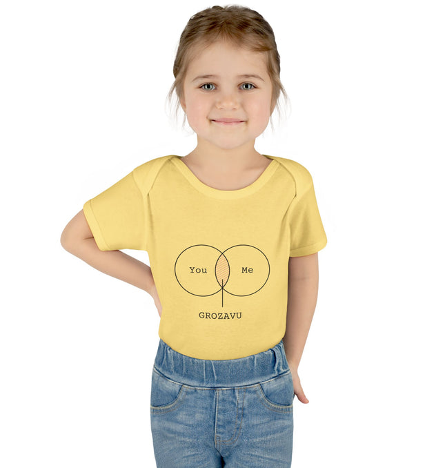 You Me Baby Bodysuit - Cute Infant Orange Outfit for Celebrations