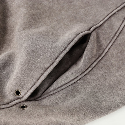 American Retro Washed Hoodie – Loose Fit