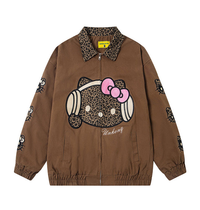 Cartoon Patch Jacket - Loose Fit