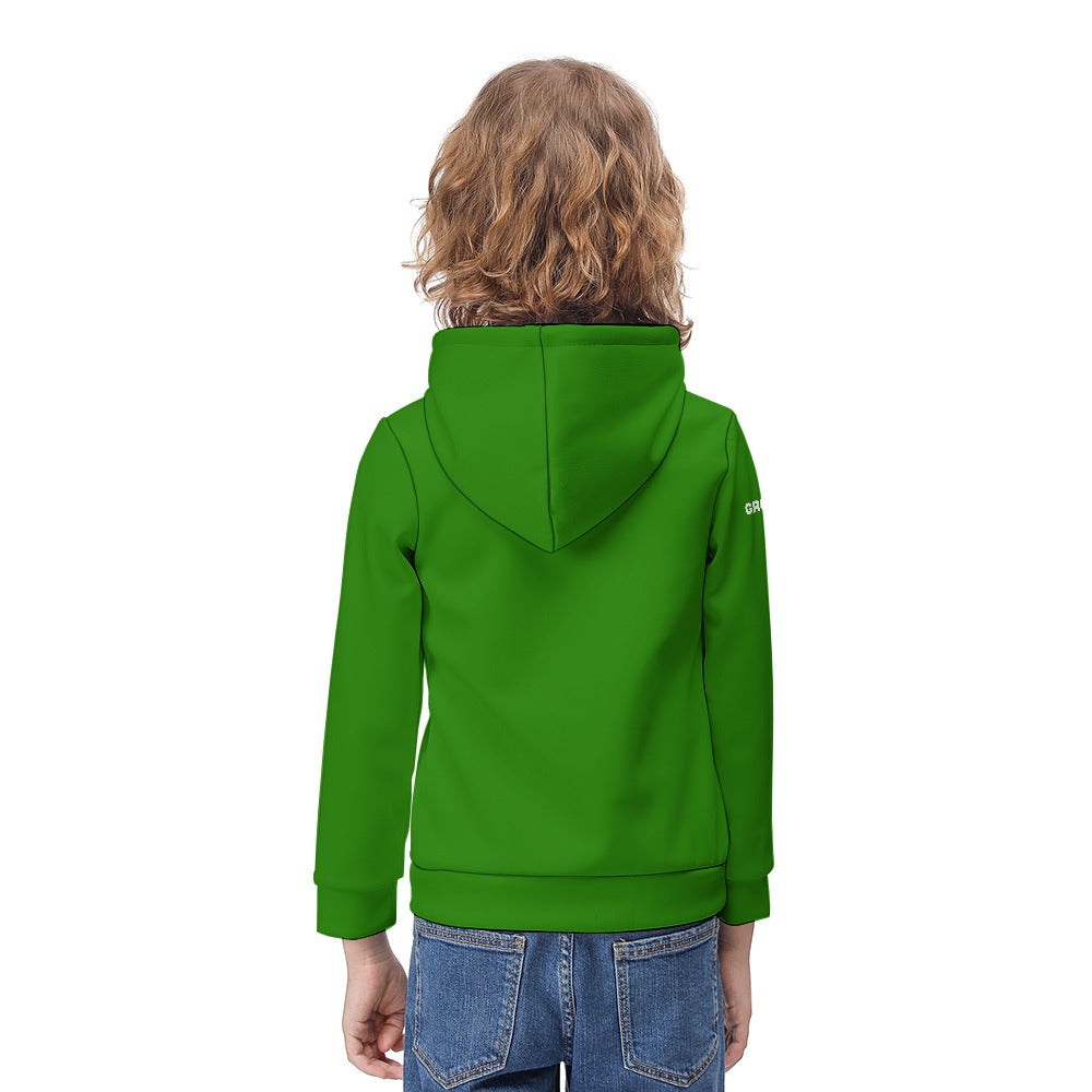 Boys Green Hoodie – Grozavu Bunny Logo