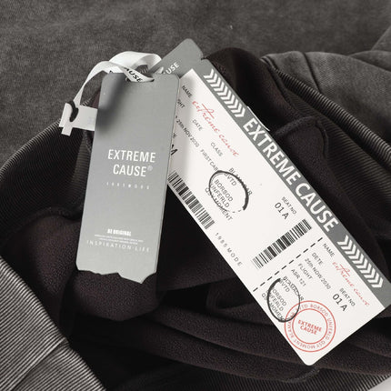 Tape Patchwork Hoodie - Loose Fit