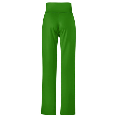 Green Wide-Leg Pants – Grozavu Street Edition