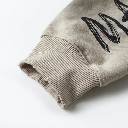 Retro Patchwork Zip-Up Hoodie – Lockere Passform