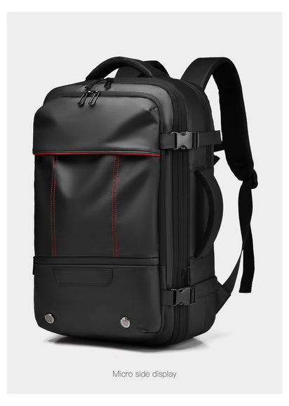 Oxford Cloth Business Travel Backpack – Black, Grey & Blue