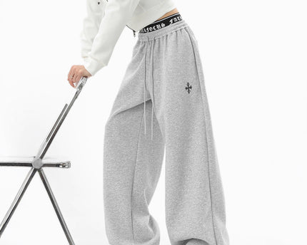 Casual Pants Men Winter Sporty Trousers Trendy Lazy Style Wide Leg Pants