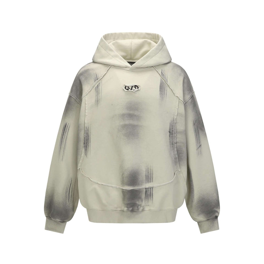Front view of Creative Painting Hooded Sweatshirts - Grozavu brand streetwear