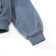 Woolen Collar Cotton Jacket With Fleece