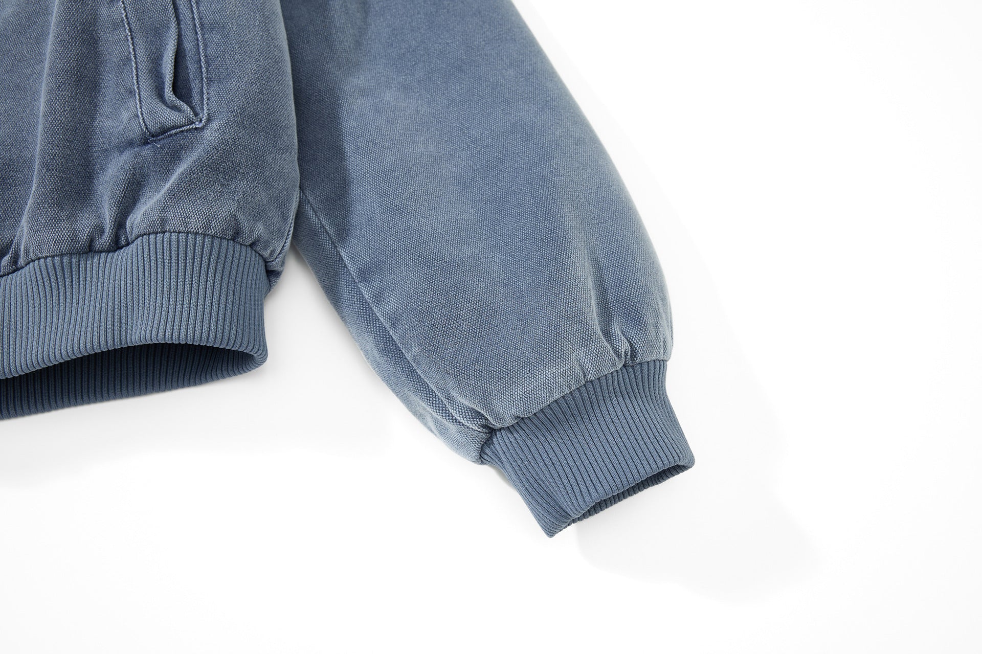 Woolen Collar Cotton Jacket With Fleece