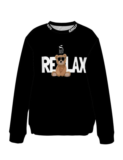 Pull Slogan Noir – Grozavu Relax Edition