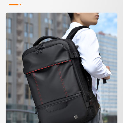 Oxford Cloth Business Travel Backpack – Black, Grey & Blue