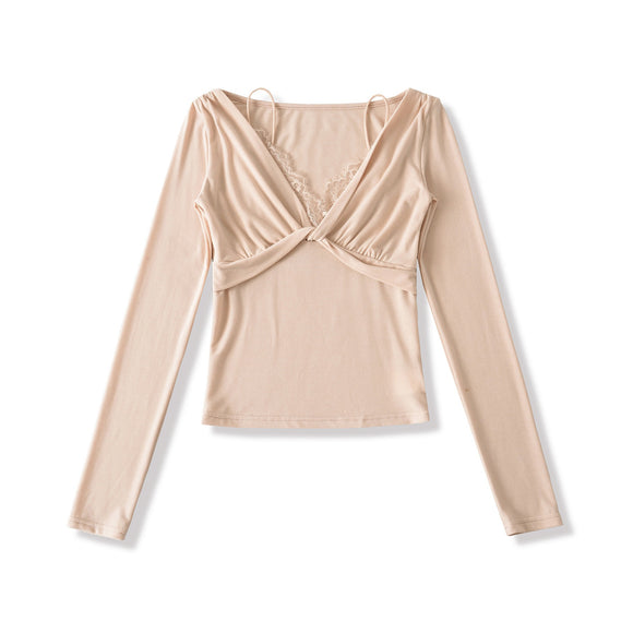 Twisted Lace Long Sleeved T-shirt