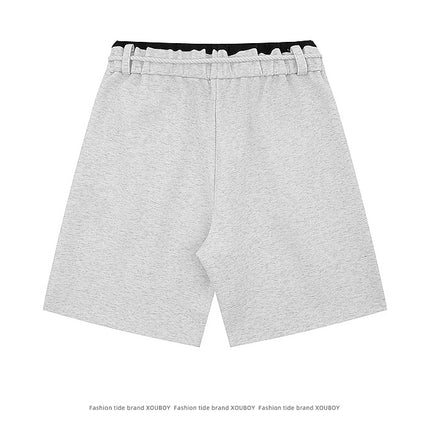 Straight Leg Drawstring Shorts – Loose Fit