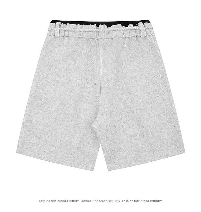 Pantaloni Corti con Coulisse a Gamba Dritta – Vestibilità Larga