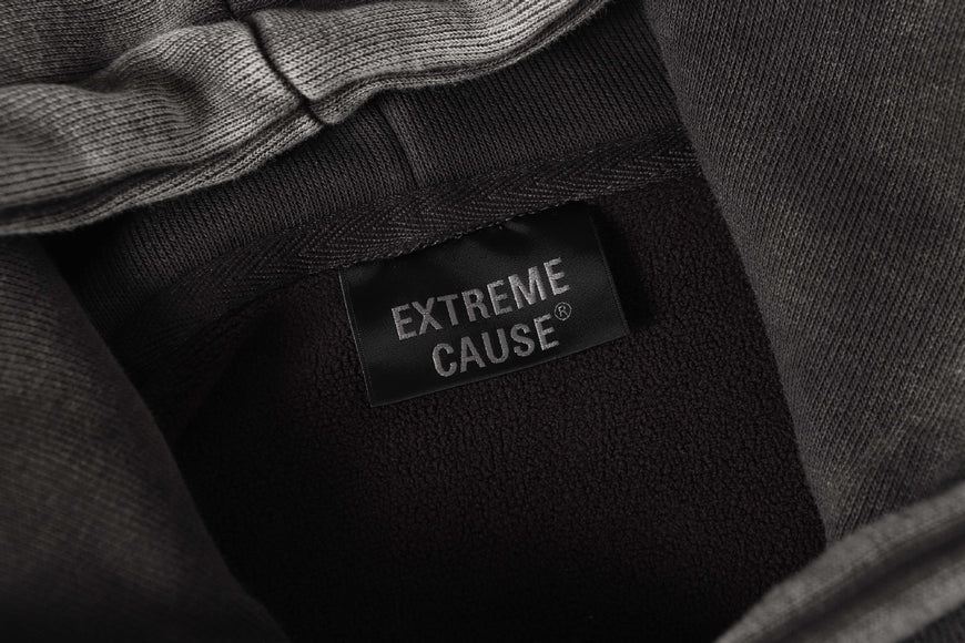 Hoodie à patchwork en toile usée rétro