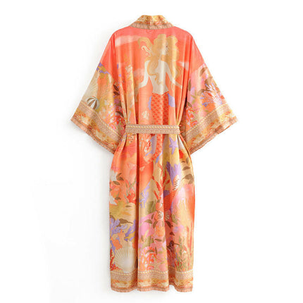 Grozavu's New Kimono Robe: Mermaid Print Fashion Statement at €44.99