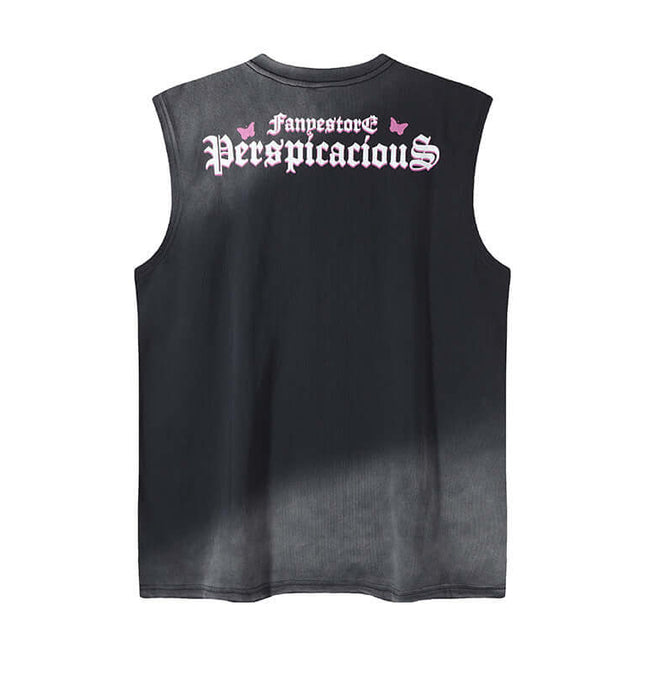 Canotta con Stampa Farfalla - Vestibilità Larga