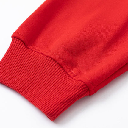 Christmas Reindeer Print Medium-Length Hoodie