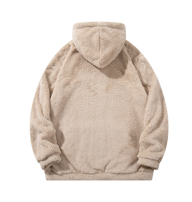 Arctic Fleece Hooded Sweatshirt styling detail - Premium Streetwear