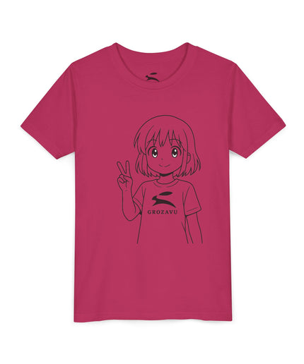 Cartoon Graphic Jugend T-Shirt | Grozavu