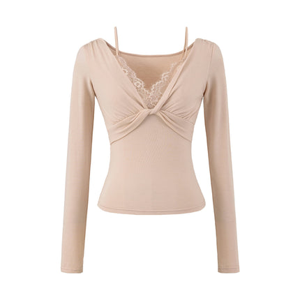 Twisted Lace Long Sleeved T-shirt