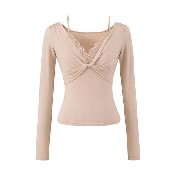 Twisted Lace Long Sleeved T-shirt