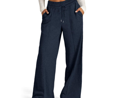 High Waist Long Pants Casual Fashion Wide Leg Pants American Style Straight Leg Pants