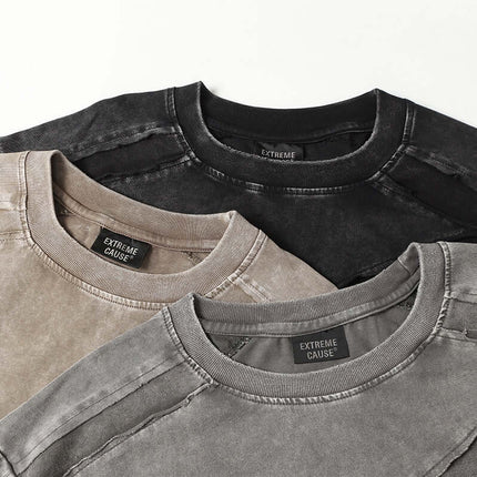 Tricou Retro Spălat Deconstruit