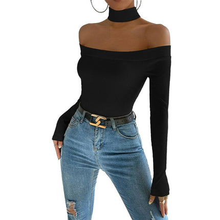 Grozavu's Off-Shoulder Slim Knit Long-Sleeved Top: Versatile at €30.99