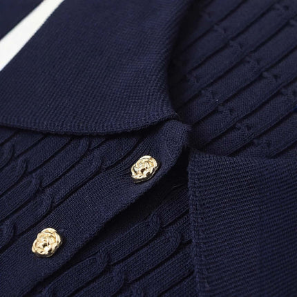 Haut en tricot tressé à huit brins – Coupe ample