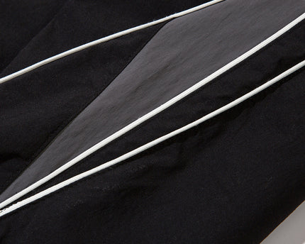 Pantalones casuales de carga al aire libre de estilo retro funcional en patchwork