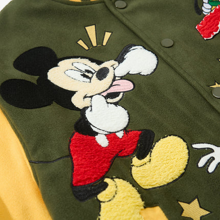 Giacca Ricamata in Stile Retro Cartoon – Cappotto Invernale Caldo