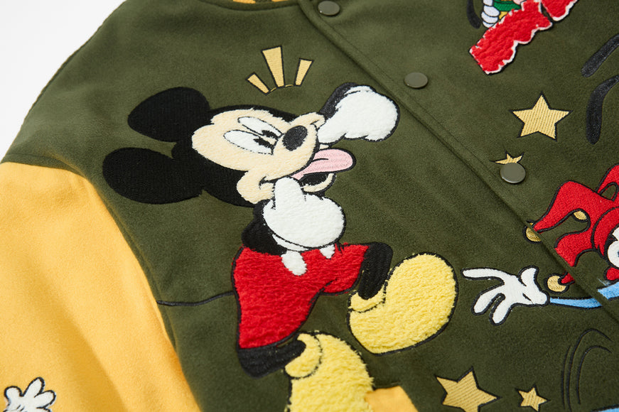 Giacca Ricamata in Stile Retro Cartoon – Cappotto Invernale Caldo