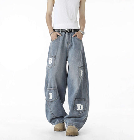 Knife-Cut Cargo Pants – Loose Fit featuring a loose fit, distressed denim, and bold streetwear style.