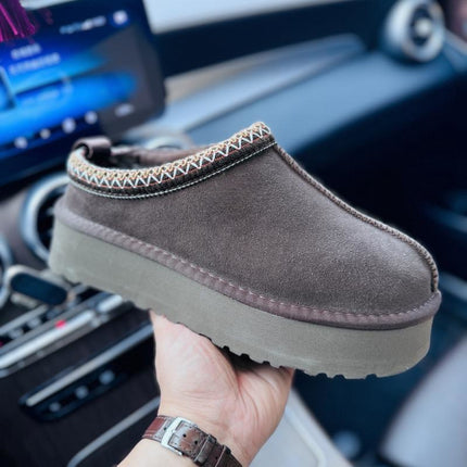 Ethnic Style Woven Chunky Sole Snow Boots for Women