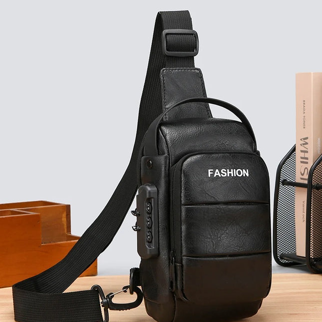 USB Charging Crossbody Chest Bag