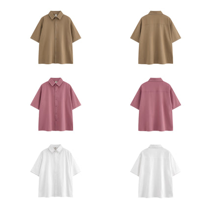 Minimally Casual Loose Short Sleeve Shirt for Men & Women